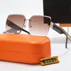 Mode Solglasögon För Man Kvinna Unisex Designer Goggle Beach Solglasögon Retro Liten Båge Lyxdesign UV400 Svart-Svart 7 Färg Valfritt 3004 Toppkvalitet Med Box