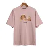 2022 T-shirty Anioła Trendy Palm Depapitated Teddy Bear Print T-shirt luźne męskie i damskie noszenie krótkie rękawa 11 3b