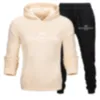 Survêtements pour hommes chandail pantalon ensemble sweats à capuche design streetwear sweats costume de sport de haute qualité broderie lettre en peluche décoration épaisse Hoodies hommes pantalons