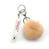 Cute Credit Card Puller Pompom Key Rings Acrylic Debit Bank Car Card Grabber For Long Nail ATM Keychain Cards Clip Nails Tools