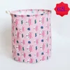 40*50cm Pattern Foldable Large Laundry Baskets Hamper Dirty Cloth Storage Washing Bin Collapsible Canvas Laundry Basket ZZA13138