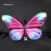 Noble Walking Inflatable Butterfly Costume Stage Performance Clothes Lighting Blow Up Butterfly Wing Suit For Parade Show