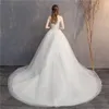 Andere Brautkleider 2022 Kleid Spitze Stickerei Langes Zugkleid Schulterfrei Plus Size Brautkleider Vestido De NoivaAndere