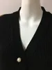 117 XXL 2022 Autumn Brand Same Style Cardigan Black Embroidery Long Sleeve V Neck Womens Clothes SH3476787