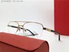 New fashion design optical glasses metal half frame model 00055 simple and versatile style square transparent lens can be prescription clear lenses