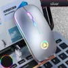 Epacket Ratones inalámbricos LED retroiluminado recargable USB silencioso bluetooth y ratón óptico ergonómico para juegos computadora de escritorio computadora portátil mou2456954