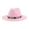 Basker hattar för kvinnor fedoras vinter hatt män solid bälte vintage western cowboy cap 58 cm 60 cm sombreros de mujerberets
