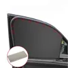 Magnetischer Sonnenschutzauto-Seitenfenster UV-Beschützer Starke Magnete Montage tragbarer Sonnenschirm Vorhang schwarzer Abdeckung Autozubehör