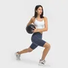 Tenue de yoga Loli d￩coupe push up gym fitness Bras cami crop tops femmes doubles sangles en nylon