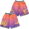 Don gewoon film Basketball Academy Bel-Air Shorts Will Smith broek Elastische taille Perc Spartanburg Day High School Bloodshorts Dood Bill Wear Heatpants Pocket Zipper