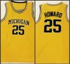 Masculino de basquete Michigan Wolverines #25 Jace Howard Retro Basketball Limited Jersey
