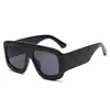 Солнцезащитные очки дизайнер бренд негабаритный квадрат для женщин мужчины ретро роскошные широкие ноги градиентные оттенки UV400 Sun Glasses3814327