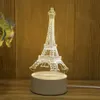 Romantic Love 3D Acrylic Led Lamp for Home Children's Night Light Table Lamps Birthday Party Decor Valentine's Day Bedside Lamp