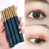 Vibely Mascara Mince Épais Ultra-Fine Brosse Tête Vert Tube Couleur Mascaras Curling Naturel Étanche Cils Maquillage