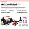 Electric Fuel Diesel Transfer Pump Kit Kerosene Extractor 12V 220W DC 10GPM High Flow Self Priming Portable For Auto Motor Truck PQY-FPB125