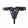 NXY Sex Adult Toy Leather Cintura di castità maschile Pene Lock Cage Fun Alternative Bandage Pants Drop Shipping 0507