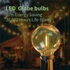 Lot de 3 ampoules de rechange LED G40, culot à vis E12 incassable LED Globe pour guirlandes solaires blanc chaud H220428