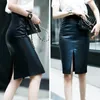 short tight leather skirt