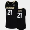 2022 NCAA Maglia da basket Colorado Buffaloes cucita su misura 18 Alec Burks 1 Tyler Bey 21 Evan Battey 0 Shane Gatling 5 D'Shawn Schwartz Isaac Jessup Tristan da Silva