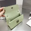 Crossbody Mini Ağır Zincir Crobody Çanta Kadın Timsah Şeker Çantası Shouder Flap Debriyaj Çanta Deri Moda Çift Harf Manyetik Hasp Kılıfı