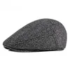 Berets Fibonacci Winter Caps Wool Blended Sboy Cap Retro Middle Aged Cabbie Ivy Beret Beret Dads for Men Flat Capsberets Wend2