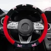 Steering Wheel Covers Winter Car Plush Cover Flocking Handle Warm Soft Interior Cars Accessories DecoratesSteering