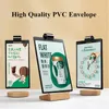 A6 PAGINA Draai Acryl Sign Holder Menu Houders Plastic Message Boards Tekens staan ​​met posterfoto PVC -frame