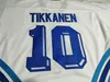 Rare Vintage Hockey 1991 Esa Tikkanen Team Finland Canada Cup Game Jersey White Personalized Men Youth Women Any Name Number S-5XL