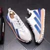 2022 British Summer Men Mesh Oddychający Platforma Platforma Fausal Flats Buty Mokasyna sportowe trampki Sapatos Tenis Masculino White zielony żółty żółty