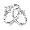 Anéis de casamento zhouyang noivado casal anel para mulheres acessórios simples de zircão masculino jóia por atacado Gift KBR027 WYNN22