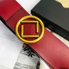 Ceintures de créateurs de luxe ceinture extra large de 7 cm pour femmes designer classique couleur unie lettres d'or trois types de boucle hommes wid287R