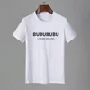 Masculino famosa de alta qualidade, letra de camiseta redonda cola de manga curta preta camiseta branca moda masculino mulheres camisetas pólo top tee