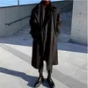 Мужская шерстяная смеси 2022 Осенний зимний шерстяной пальто корейская тенденция среднего длинных распах
