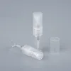 100pieces/parti 1 ml 2 ml mini parfym flaskglas spray påfyllningsbara tomma flaskor kosmetiska behållare bärbar parfymatomizer 220711