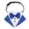 Dog Apparel Tuxedo Suit And Bandana Set Pet Wedding Party Formal Bow Tie Shirt For Large Medium Dogs Golden RetrieverDog