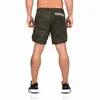 Summer Camo Running Shorts Homens 2 em 1 Doubleck Athletic Athletic Exterre Expertador masculino Gym Fitness 220602