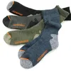 Mens Merino Wool Fleece Sock Woolen Thermal Warm Winter Athletics Breattable Socks for Man 41- 220323