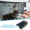 Raffreddamento per ventilatori per Raspberry Pi 4 HeatSink / Radiatore Modello B Computer e 4Espansion Board