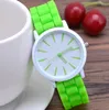 Classique Vente Chaude Ultra Mince Silicone Montre Écolière Montres Genève Jelly Quartz Montre Dames Montres En Gros