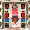 くるみ割り人形兵士のバナーホームドアの装飾のためのクリスマス装飾クリスマス飾りハッピーイヤーナビダッドY2010202020202020202020202020