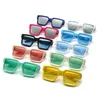 Солнцезащитные очки 2022, модельер, большие квадратные мужские и женские винтажные солнцезащитные очки с металлическим щитком для мужчин UV4003737580