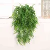 1 pz 80 cm Verde Vite Seta Artificiale Appeso Foglia Ghirlanda Piante Foglie Fai Da Te per la Casa Festa di Nozze Bagno Decorazione del Giardino