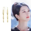 ダングルシャンデリアseo yea yea y yea ji gold silver drop long tassel metal earrings for womendangle dangledangle mill22