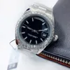caijiamin-montre de luxe relógio mecânico automático masculino relógios de diamante 41 mm relógios de pulso de aço inoxidável à prova d'água luminosos relógios femininos