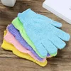 Polyester Bath Towel Brush Five-finger Bath-gloves Artifact Rubbing Mud Back Single Double-sided Bathroom Accessories LT0195