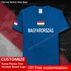 Camiseta de algodón húngaro húngaro, camiseta personalizada para aficionados, nombre DIY, número de marca, moda de calle alta, camiseta informal holgada de Hip Hop 220616gx
