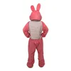 Pink Rabbit Mascot Costume Cute Unisex Animal Suit Plush Cartoon Character Clothes for Adults Mascots Party Easter