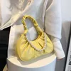 Kobiety Łańcuch Torby Na Ramię Projektant Fioletowy Folds Cloud Parm Prom Pearl Totes Lady Crossbody Torby Skórzane Messenger Torebki Dla Dziewczyn