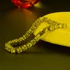 Bracelets porte-bonheur mode rond Zircon bracelets pour femmes couleur argent avec cristal clair amitié Bracelet cadeauxCharmCharm