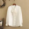 Women's Plus Size T-Shirt Women Shirt The Neckline Has A Bow Tie And Fabric Is Vertical Stripe Texture Chiffon Office DressWomen's